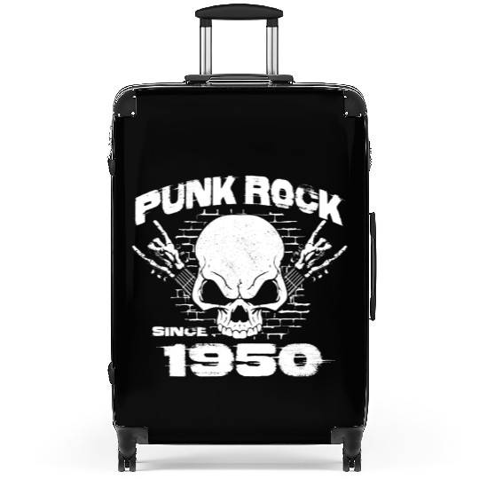 Punk Rock Since 1950 - Skull Rock Hands 74th Suitcases