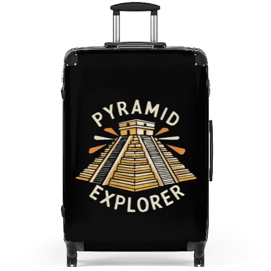 Aztec Pyramid Mayan Indigenous Mexican Aztec Suitcases