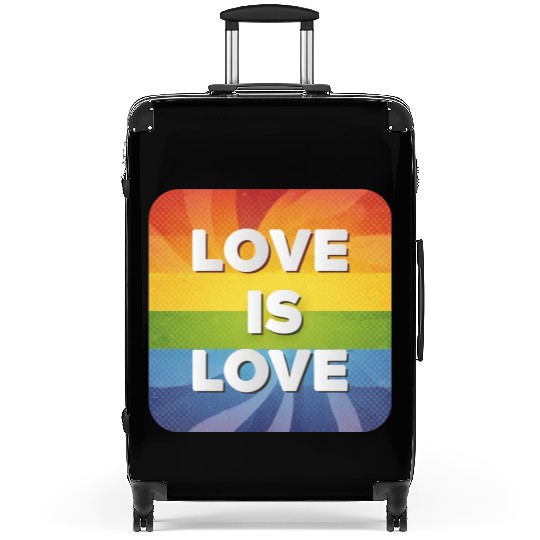 LGBTQ Love is Love Suitcases