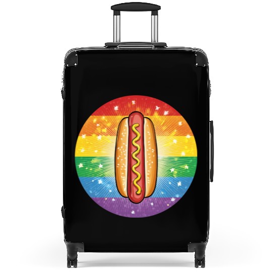 LGBTQ Hot Dog Suitcases
