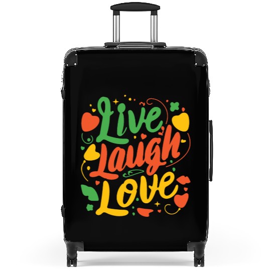 live laugh love Suitcases
