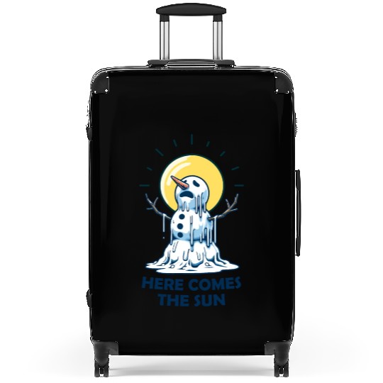 Here Comes The Sun Snowman Suitcases