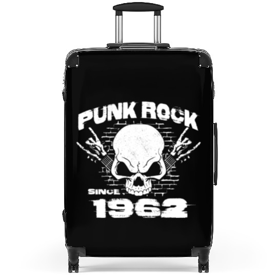 Punk Rock Since 1962 - Skull Rock Hands 62nd Suitcases