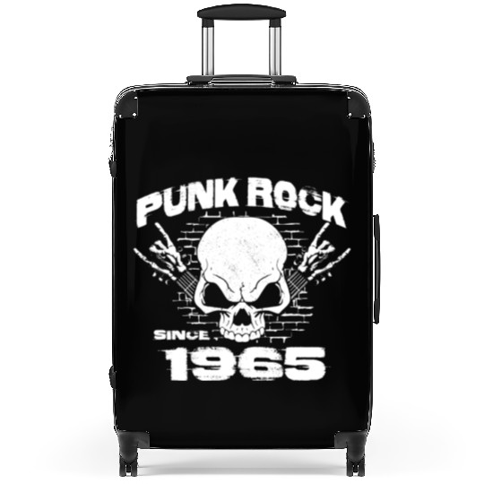 59th Birthday - Punk Rock Since 1965 Skull Rock Suitcases