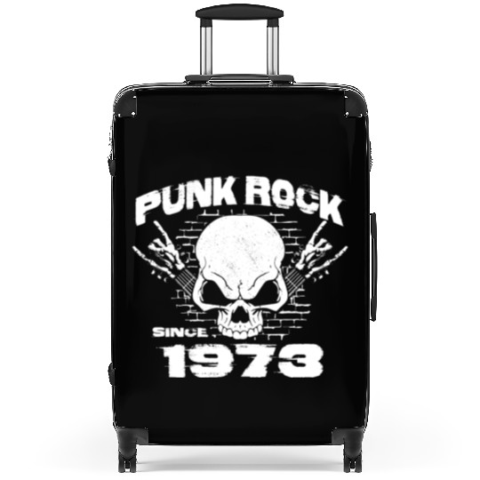 Punk Rock Since 1973 - Skull Rock Hands 51st Suitcases