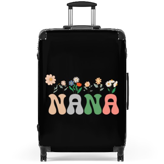 Nana Wildflower Floral Design Cherry Blossom Nana Suitcases