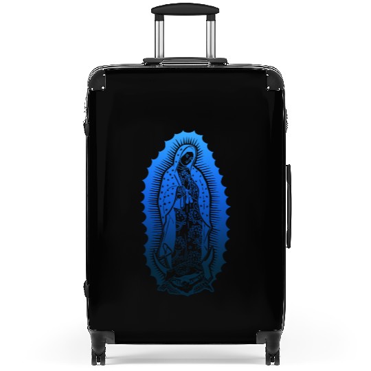 Virgin Mary jesus bible christian religion madona Suitcases