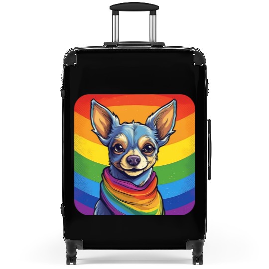 LGBTQ Chihuahua Suitcases