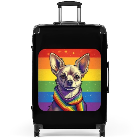 LGBTQ Chihuahua Suitcases