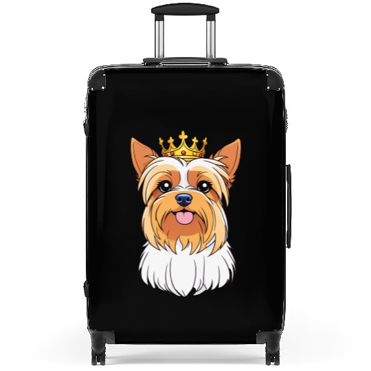 "The crowned ones" - Yorkshire Terrier Suitcases