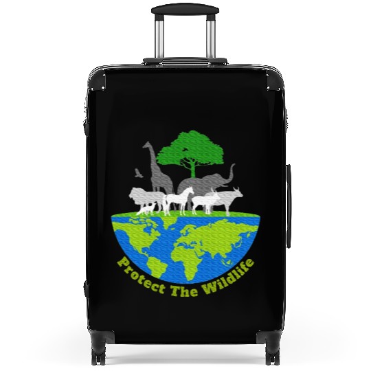 Protect The Wildlife Nature Earth Day Save Safari Suitcases
