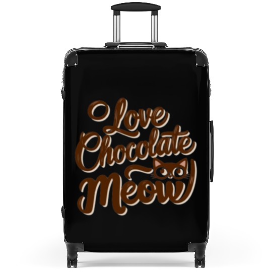 I love chocolate & cats Suitcases