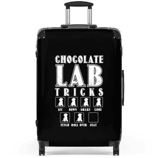 Brown Labrador CHOCOLATE LAB TRICKS Stubborn Suitcases