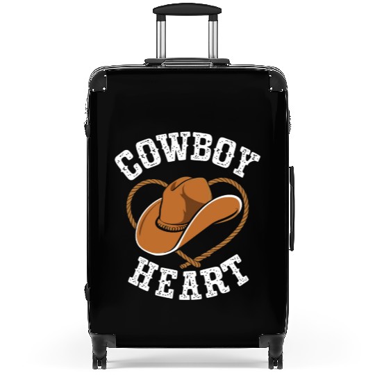 Cowboy Lifestyle Western Theme with Horses and Suitcases