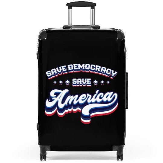 Save Democracy - 2024 Elections Suitcases
