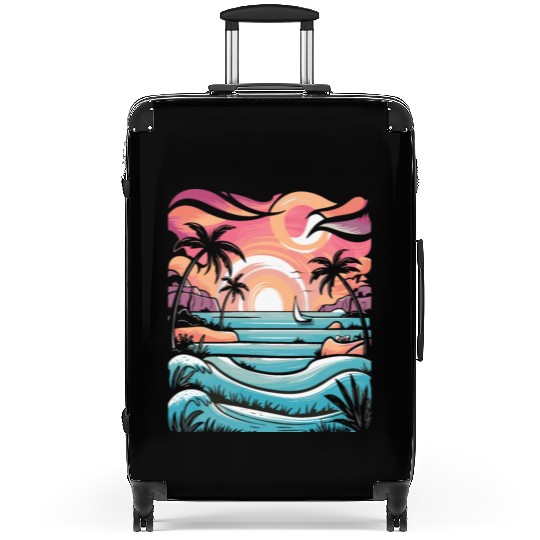 Azure Embrace Mediterranean Dreamscapes Suitcases