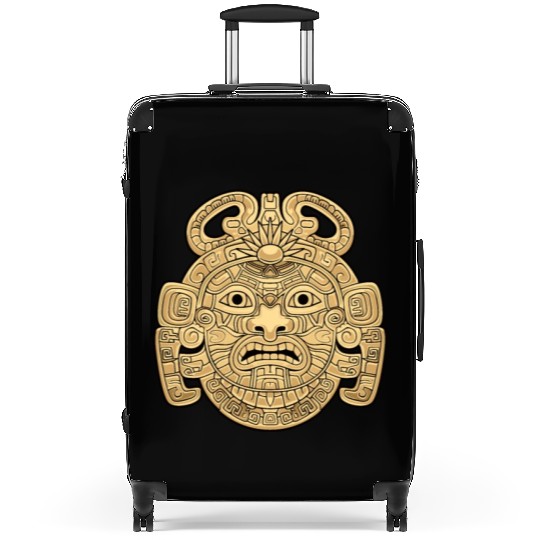 Maya God Mayan Mythology Ancient God K'inich Ahau Suitcases
