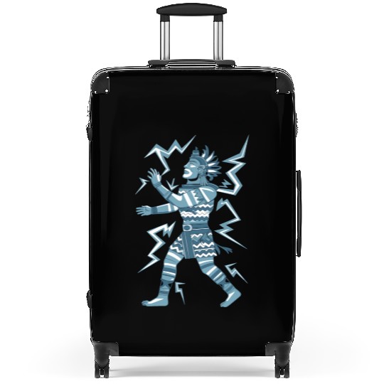 Maya God Mayan Mythology Kauil Lightning Warrior Suitcases