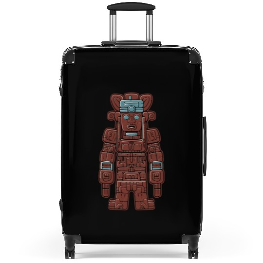 Aztec God Ancient Mythology Huitzilopochtli Suitcases