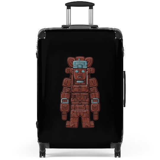 Aztec God Ancient Mythology Huitzilopochtli Suitcases