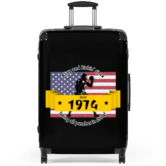 50th birthday Alive and kickin since 07/1974 Suitcases
