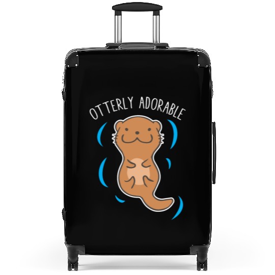 Otterly Adorable Cute Sea Otter Funny Animal Lover Suitcases