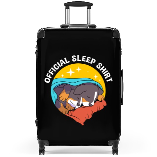 Funny Bernese Dog Sleeping Official Sleep Suitcases