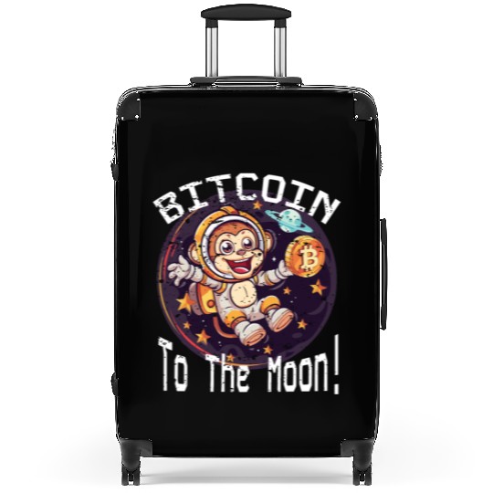 Bitcoin Ape To The Moon BTC Suitcases