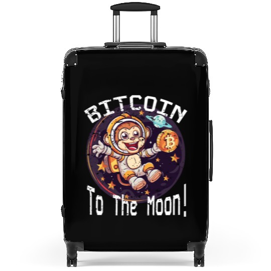 Bitcoin Ape To The Moon BTC Suitcases