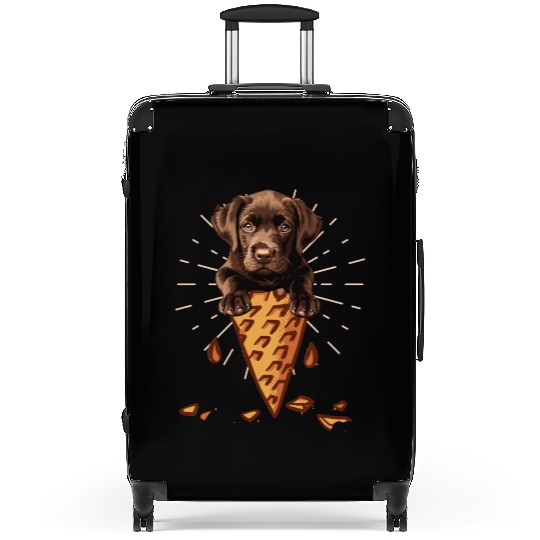 Labrador Lover CHOCOLATE LAB Ice Labrador Suitcases