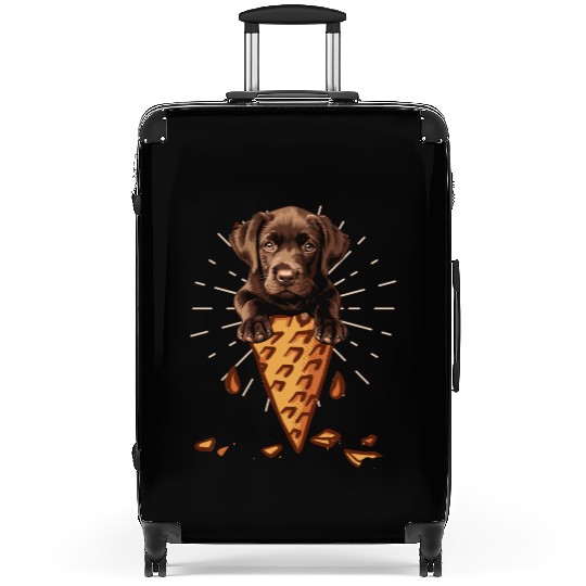 Labrador Lover CHOCOLATE LAB Ice Labrador Suitcases