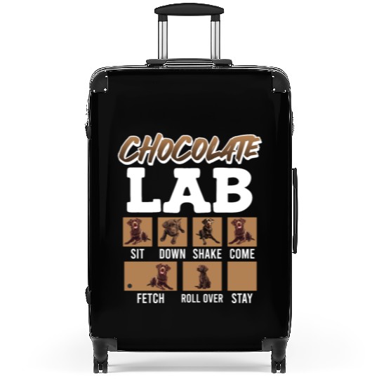 Labrador Retriever CHOCOLATE LAB Commandos Suitcases