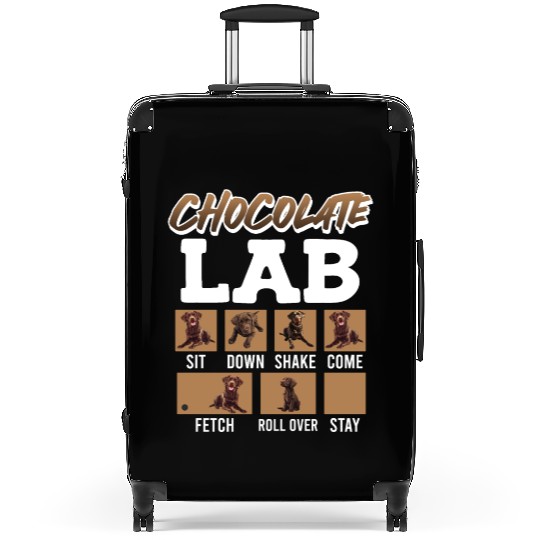 Labrador Retriever CHOCOLATE LAB Commandos Suitcases