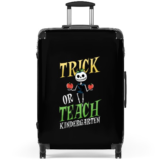 Kindergarten Teacher Trick Or Teach Skeleton Suitcases