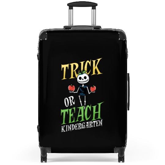 Kindergarten Teacher Trick Or Teach Skeleton Suitcases