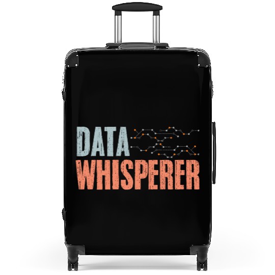 Data Whisperer Vintage Data Science Data Scientist Suitcases