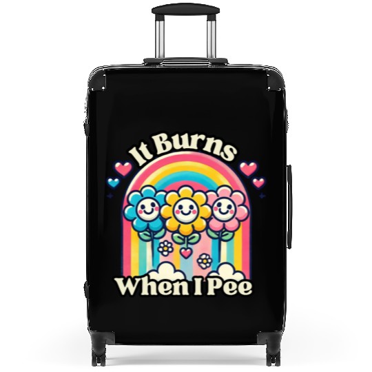 It Burns When I Pee Retro Inappropriate Suitcases