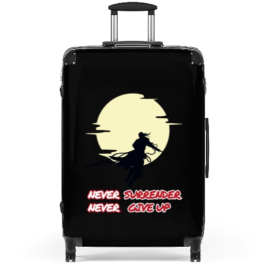 NEVER GIVE UP Suitcases