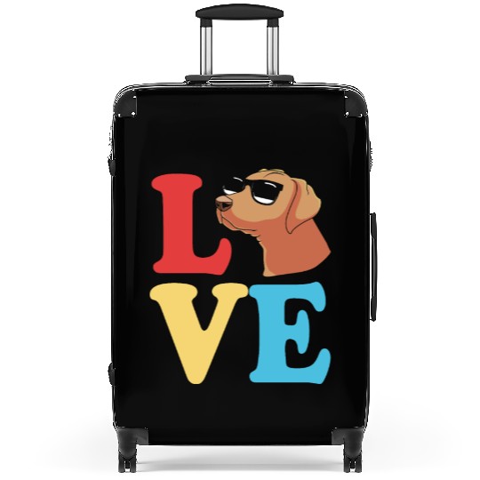 Dog Lover Rhodesian Ridgeback Dog With Sunglasses Suitcases