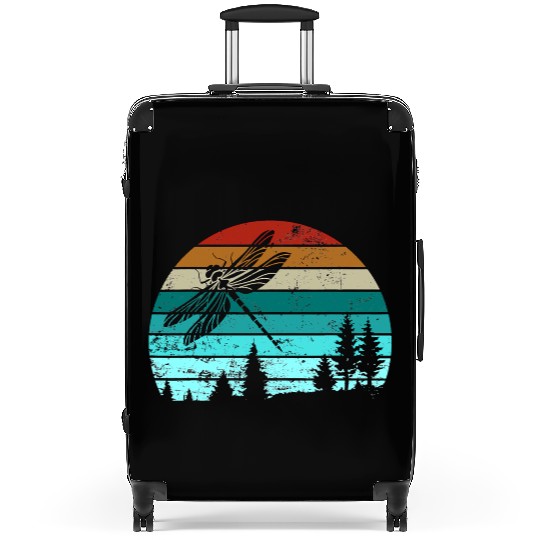 Dragonfly Vintage Retro Insect Nature Suitcases