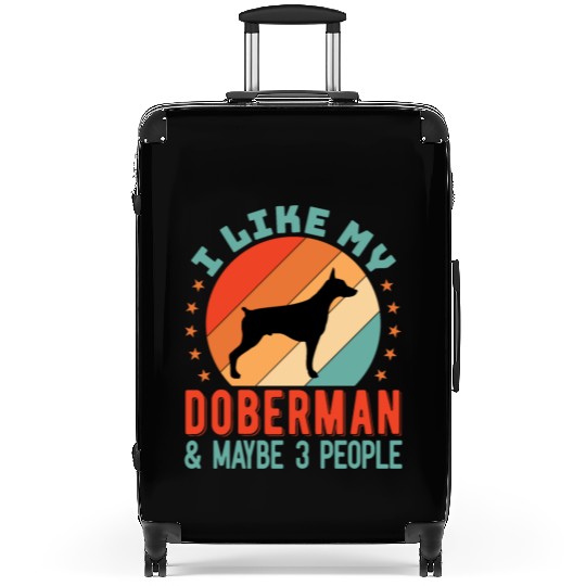 Doberman Pinscher Dog Puppy Owner Suitcases