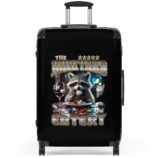 The Junkyard Eatery Funny Raccoon Bootleg Suitcases