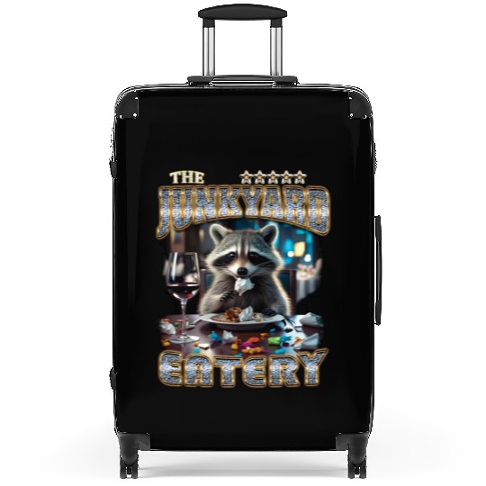 The Junkyard Eatery Funny Raccoon Bootleg Suitcases