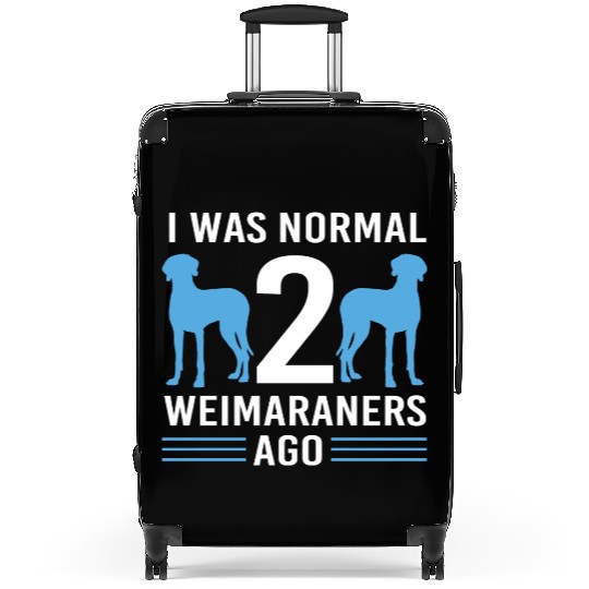 Weimaraner Dog Pun Pet Owner Funny Weimaraner Suitcases