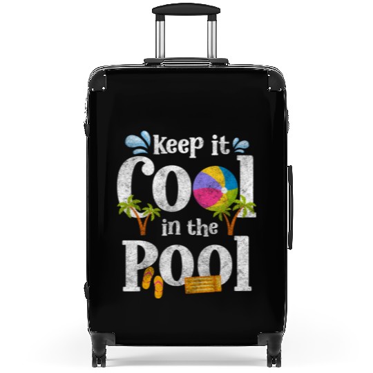 Pool Party Diving Vacation Swimming Trunks Suitcases