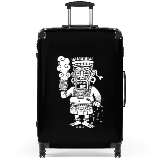 Maya God Mayan Mythology Buluc Chabtan Suitcases