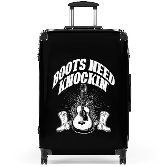 Boots Need Knockin' Country Music Western Suitcases