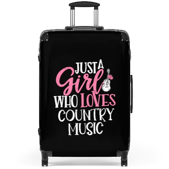 Just A Girl Who Loves Country Music Western South Suitcases