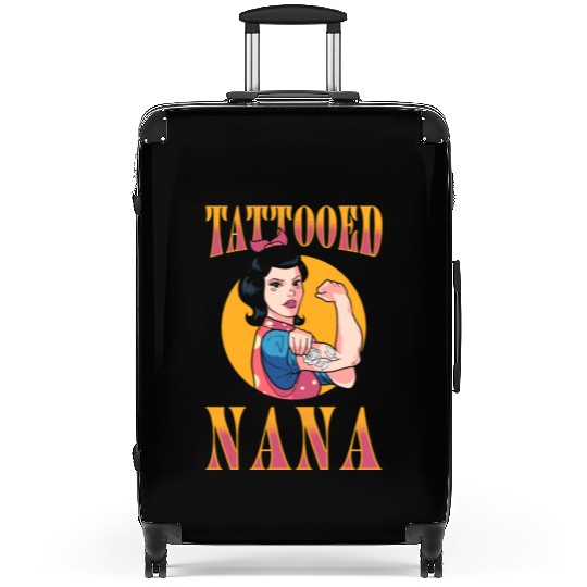 Tattooist Inked Tattoo Tattooed Nana Suitcases