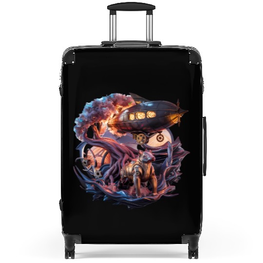 Techno-Organic Vision and 3D Artwork Suitcases